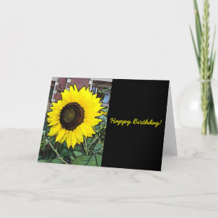 Happy Birthday Sunflower Kaart