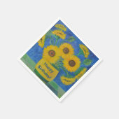 Happy Birthday Sunflower Servetten (Hoek)