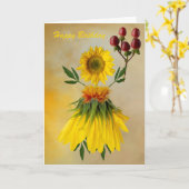 Happy Birthday Sunshine Kaart (Gele Bloem)
