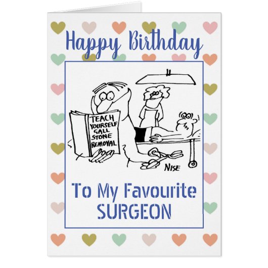 Happy Birthday Surgeon (Voorkant)