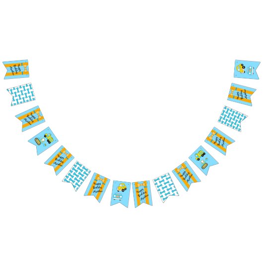 Happy Birthday Suspenders en Bow Stropdas Vlaggetjes (Alle)