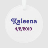 Happy Birthday Sweet 16 Ornament (achterkant)