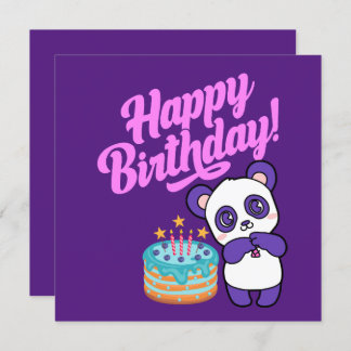 Happy Birthday Sweet Paars Panda