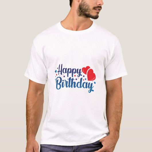 happy birthday t-shirt (Voorkant)