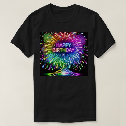Happy Birthday T-Shirt (Design voorkant)