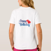 happy birthday t-shirt (Achterkant)