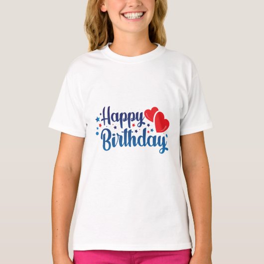 happy birthday t-shirt (Voorkant)