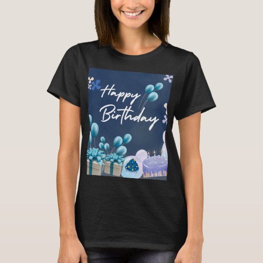 Happy Birthday T-shirt (Voorkant)