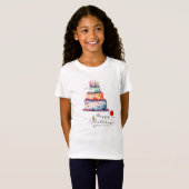 Happy Birthday T-shirt ontwerp. (Voorkant volledig)