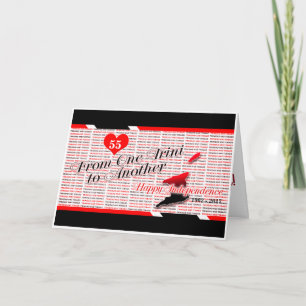 Happy Birthday T&T Independence Kaart