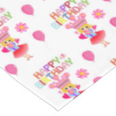 Happy Birthday Tablecloth Princess Tafelkleed (Gekanteld)