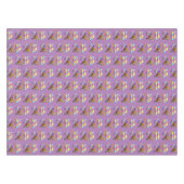 Happy Birthday Tablecloth Victoriaans Tafelkleed (Voorkant (Horizontaal))