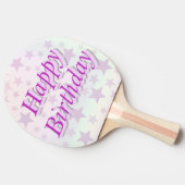 Happy Birthday!! Tafeltennisbatje (Zijkant)