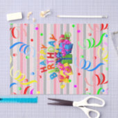 Happy Birthday-tapestapel Stripe Tissuepapier (Craft)