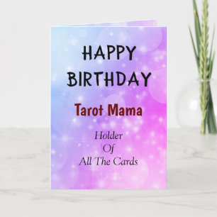 Happy Birthday Tarot Mama-ontwerpkaart Kaart