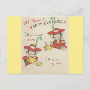 Happy Birthday Tea Briefkaart