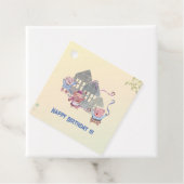 Happy Birthday Three Little Pigs Celebrating Bedankjes Labels (In situ)