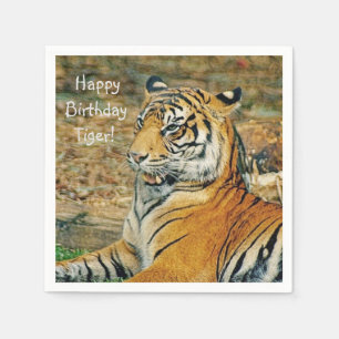 Happy Birthday Tiger Servetten