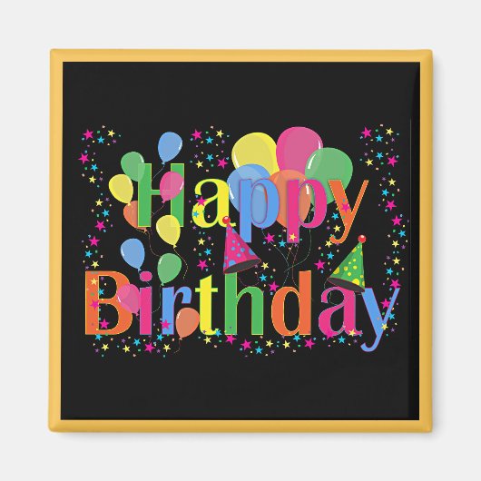 Happy Birthday, Time to Celebrate, Magneet (Voorkant)