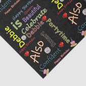 Happy Birthday Tissue Paper Debbie Tissuepapier (Detail)