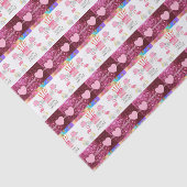 Happy Birthday Tissue Paper Flamingo Tissuepapier (Detail)