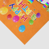 Happy Birthday Tissue Paper Fruit Cake Tissuepapier (Detail)