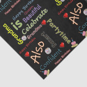 Happy Birthday Tissue Paper Grandma Tissuepapier (Detail)