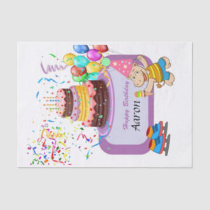 Happy Birthday Tissue Paper Hippopotamus Tissuepapier