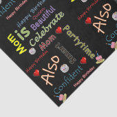 Happy Birthday Tissue Paper mama Tissuepapier (Detail)