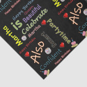 Happy Birthday Tissue Paper Martha Tissuepapier (Detail)