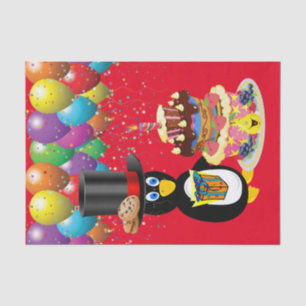 Happy Birthday Tissue Paper Penguin Tissuepapier