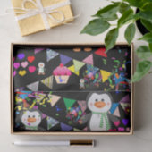 Happy Birthday Tissue Paper Penguin Tissuepapier (Geschenk)