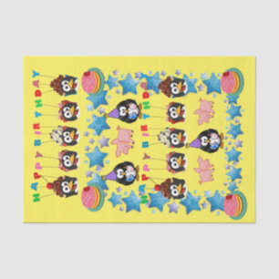 Happy Birthday Tissue Paper Penguin Tissuepapier