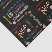 Happy Birthday Tissue Paper Savannah Tissuepapier (Detail)