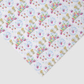 Happy Birthday Tissue Paper Twin Angels Tissuepapier (Detail)