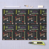 Happy Birthday Tissue Paper Violet Tissuepapier (Craft)