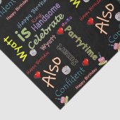 Happy Birthday Tissue Paper Wyatt Tissuepapier (Detail)