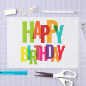 Happy Birthday Tissuepapier