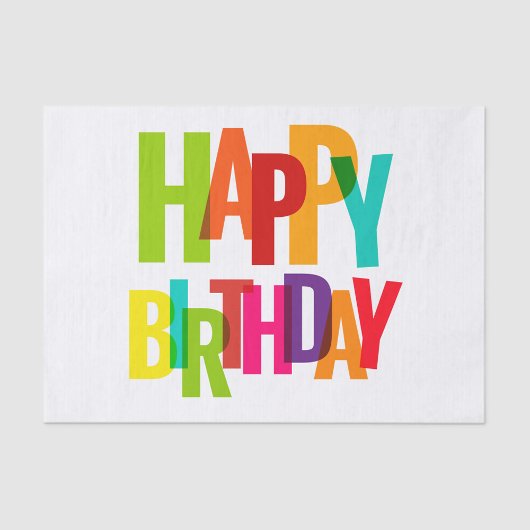 Happy Birthday Tissuepapier