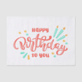 Happy Birthday Tissuepapier (Voorkant)