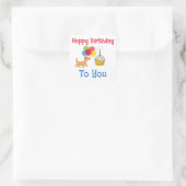 HAPPY BIRTHDAY TO YOU CUTE DOG STICKERS (Sac)
