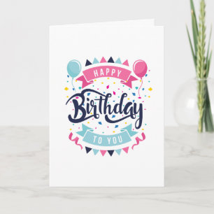 Happy Birthday to You Wenskaart Optionele foto Kaart