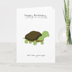 Happy Birthday - Tortoise Kaart