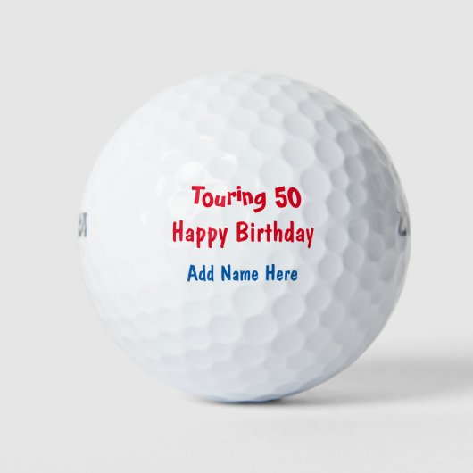 Happy Birthday Tour Golfballen (Voorkant)