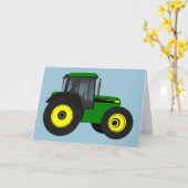 Happy Birthday/Tractor Art Kaart (Gele Bloem)