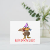 Happy Birthday Turkije Briefkaart (Staand voorkant)