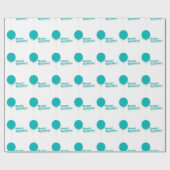 Happy Birthday Turquoise Balloons Wrapping Paper Cadeaupapier (Vlak)