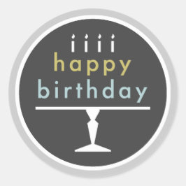 Happy Birthday Typography Stickers