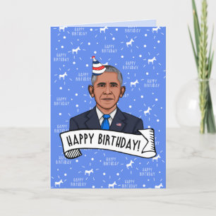 Happy Birthday uit Barack Obama Kaart