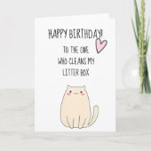 Happy Birthday uit Cat Funny Cute Humor Kaart (Voorkant)